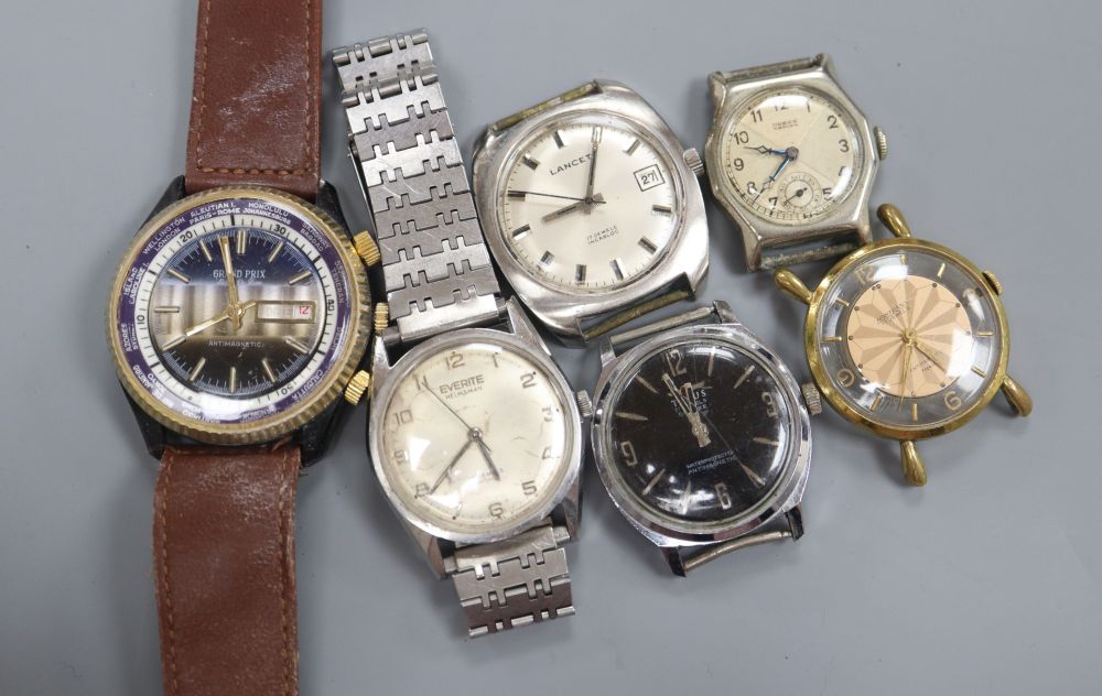 A Parex watch and 5 other wrist watches